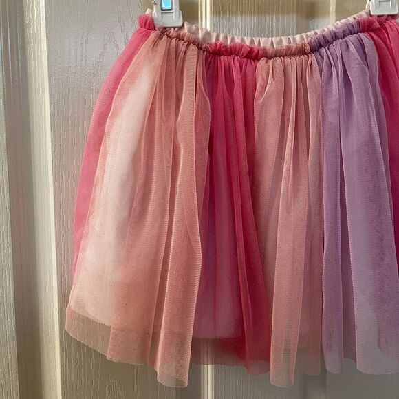 H&M Pink Purple Glittery Tulle Skirt Girls Size 4-6 years - Picture 9 of 10